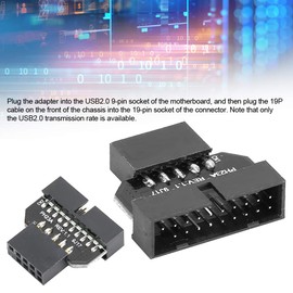 Topiky PH23A Motherboard USB 2.0 9-Pin to USB 3.0 19P Connector Adapter Converter (PH23A)