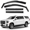 Window Deflectors Smoke Tinted In-Channel Side Window Vent Visor Deflectors