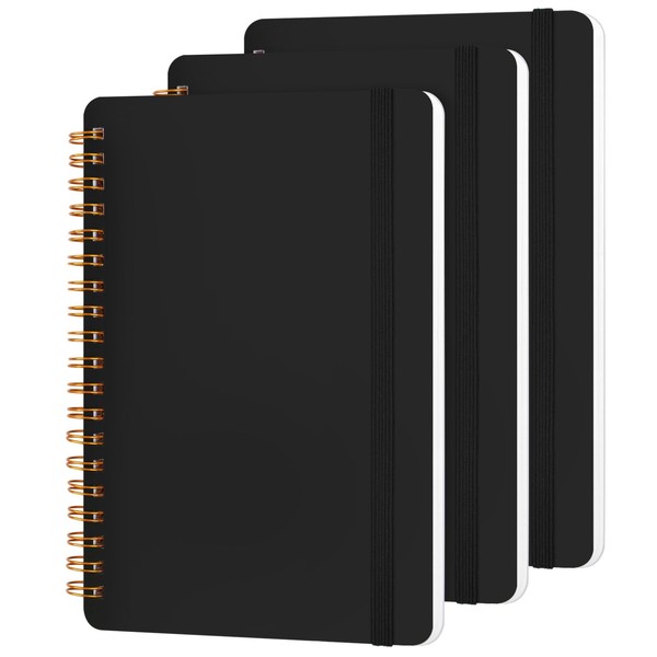 Utron 3 PCS Small Spiral Notebook 5x7, Notebooks for Note