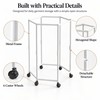 360° Rotating Clothes Rack for Bedroom Storage – Floor-Standing Iron
