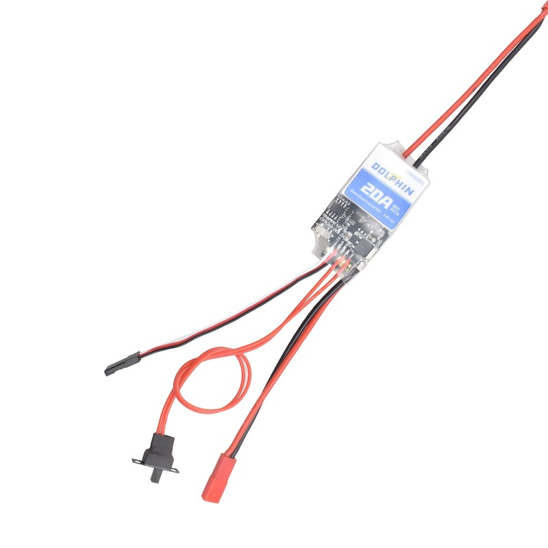 20A Bidirectional Brushed ESC for RC Models DIY Boat Tank