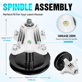 Mower Deck Spindle Replace 918-06991 618-06991 Spindle for MTD Craftsman Troy Bilt 42 inch Deck Lawn Mower T1000 T1200 T1400 T1800 CLT42G CLT42H TB42 Super Bronco TB2246 1 Pack