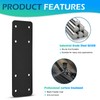 2pcs 10"X3" Straight Steel Plate,I Flat Mending Plate for Wood