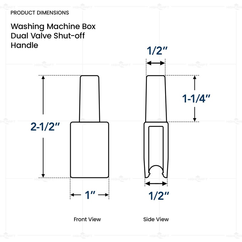 Dual Valve Quick Shut off Handle for Highcraft Icemaker and