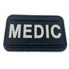 Medic First Aider Paramedic PVC Airsoft Paintball Patch (Black)
