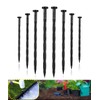 Meboyz 100-Pack-8 Inch Plastic Landscape Stakes, Spiral Nylon Landscape Anchoring