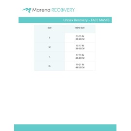 Marena Unisex Recovery Compression Chin Strap with Mid-Neck Coverage for Post-Op Mask