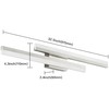 PRESDE 32 Inch LED Bathroom Vanity Light Bar, Modern Brushed