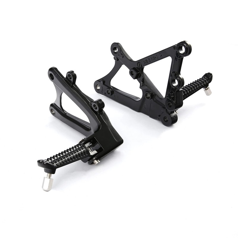 Front Footrest Foot Pegs w/Bracket Fit For Yamaha YZF R1