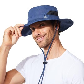 G GIEPHT Fishing Hat for Mens Womens Sun Hat Wide Brim Bucket Hat SPF UV Protection XL XXL Large Size Big Head Tall Oversized Mesh Breathable Vented Summer Beach Hiking Safari Golf Outdoor Gardening