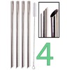 4 POINT END BOBA Straw Stainless Steel Extra Wide 1/2"