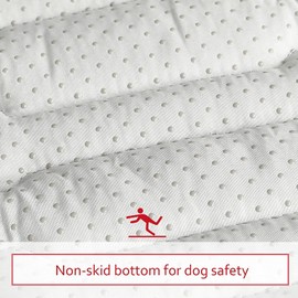 Dog Mat, Soft Bed Mat with Cute Prints, Anti-Slip Bottom Dog Mat for Medium Large Dogs (22" X 35"). Machine Washable Pet Mattress for Dog Sleeping Navy Blue 56 x 89 cm