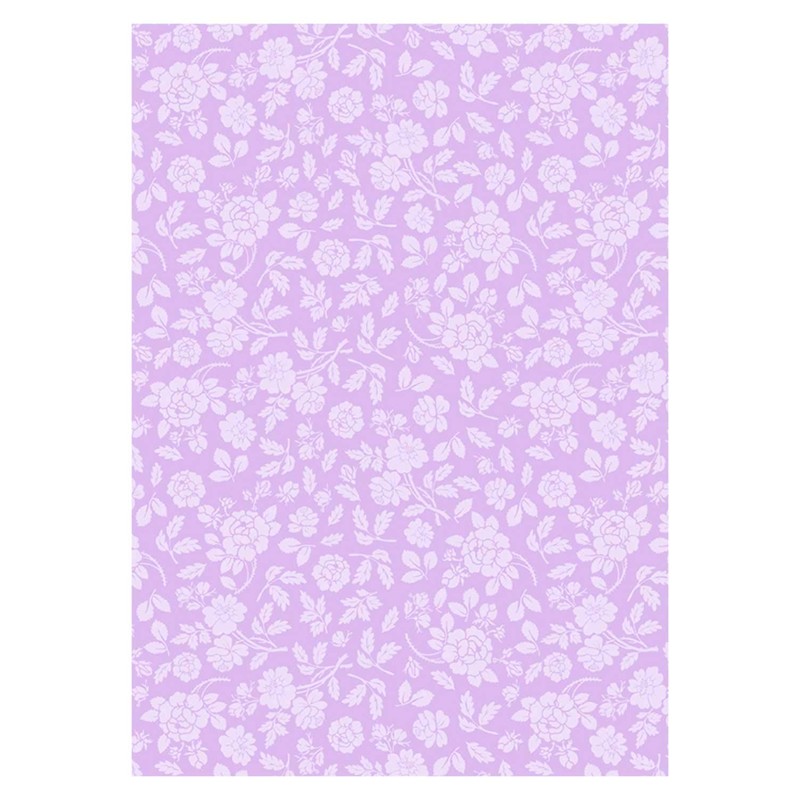 Ursus 60404699 Flock Cardboard, Roses, Pastel, DIN A4, 220 g/m²,