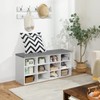 HOOBRO Shoe Storage Bench with Cushion, 39.4" L Entryway Bench