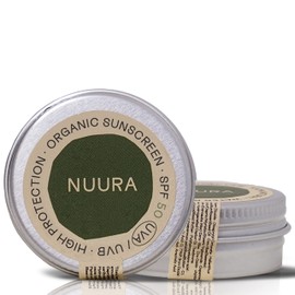 Nuura Organic Sun Protection SPF 50 UVA/UVB Highly Effective for Sports & Outdoor Use Natural & Hypoallergenic 100% Biodegradable 18 ml