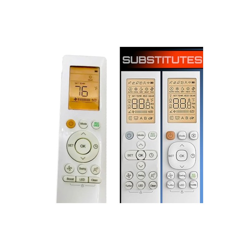 Replacement Air Conditioner Remote for Senville Aura and More Models