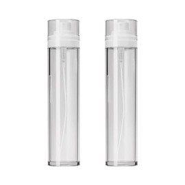 ccHuDE 2 Pcs 100ml 3.4oz Fine Mist Spray Bottle Clear Empty Spray Bottles Plastic Refillable Spray Bottles Travel Sprayer Bottles Liquid Spray Containers White