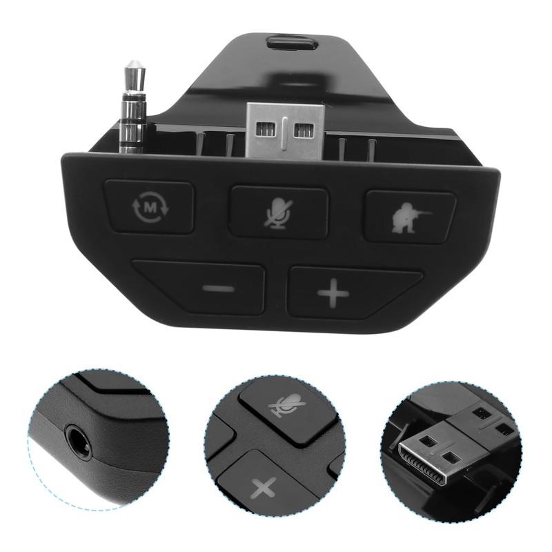 CAXUSD 1pc Headset Adapter for Stereo Audio Controller Dedicated Chip