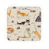 Madeleine Floyd Cats Corked Coaster Pk4