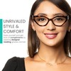 2SeeLife Gafas de lectura geométricas ojo de gato para mujer,