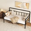 GarveeHome Metal Daybed Frame Twin Size,Heavy Duty Metal Twin Bed