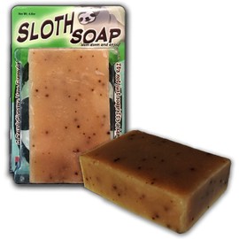 Gears Out Bodacious Bath Sloth Soap Handcrafted Bath Soap Made with Coffee Grounds, 1 Bar