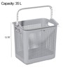 Taysisiter 35 L Plastic Laundry Hamper with Handle, Plastic Dirty