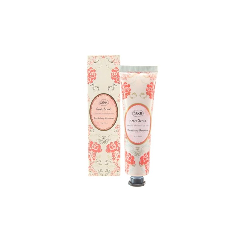 SABON (サボン) Head Scrub Replenishing Geranium 3.17 oz (90 g)