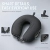 Cool Ice Silk Neck Pillow Cover, Double Snap, Fits U-Shaped