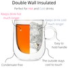 Brew To A Tea Glass Espresso Cups, Set of 4,