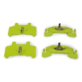 Sturdy Built DeeMaxx Ceramic Trailer Brake Pads with Yellow Painted Backing for 3,500lb - 6,000lb Trailer Disc Brakes