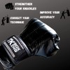 TK Boxing Gladiators - Bag Mitt Gloves (Black, M)