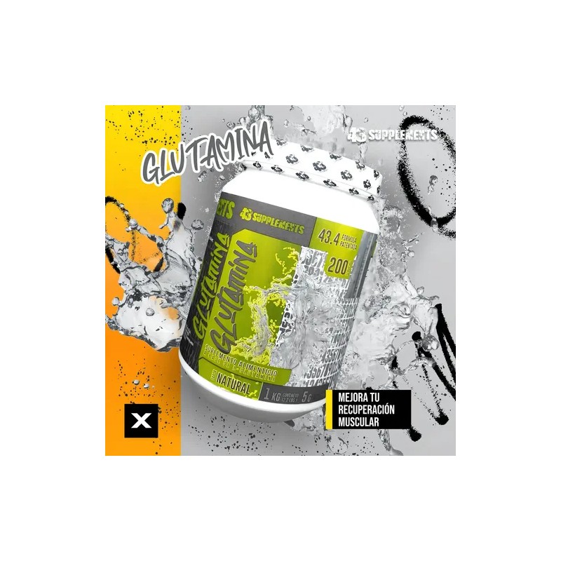 Glutamina En Polvo Sin Sabor 1 Kg 43 Supplements Sin