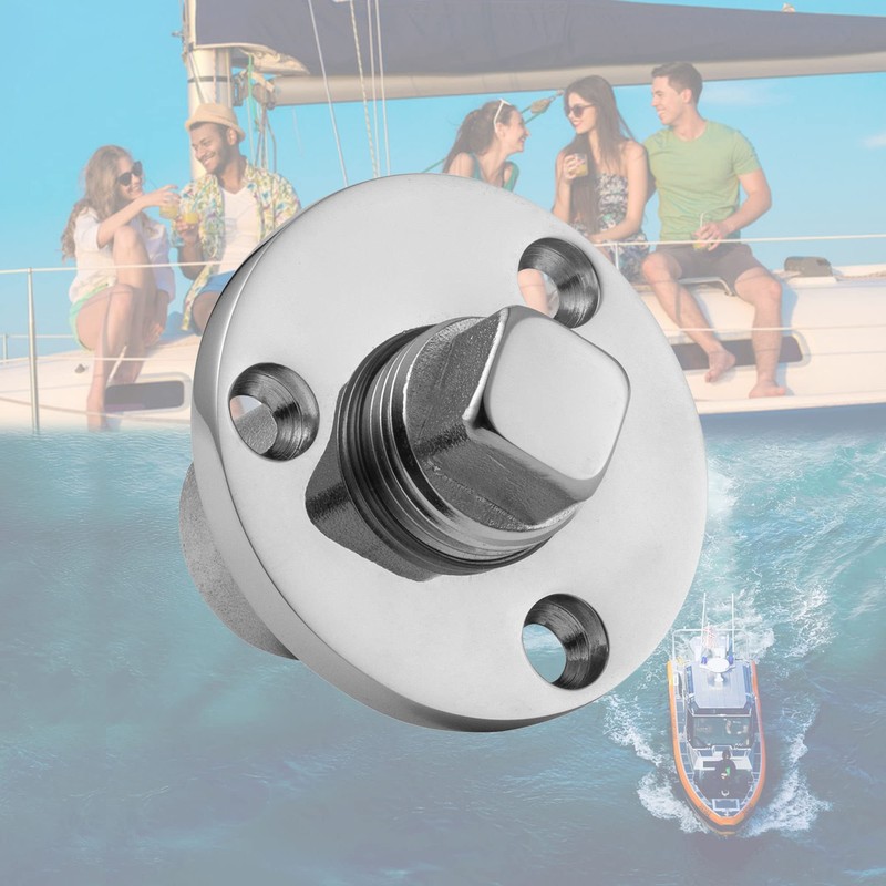 YUSOVE Garboard Drain Plug Kit,Marine 316 Stainless Steel Drain Plug