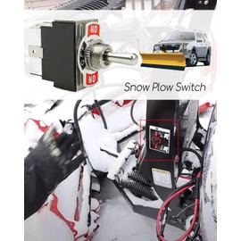 TIKSCIENCE Double Reset Snow Plow Switch Replace MSC1889, MSC4238 Fit for Boss MSC Boot Switch, ON-Off-ON Controller Switch for Straight Blade and V-Blade Snow Sweepers