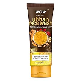 WOW Skin Science Ubtan Face Wash with Chickpea Flour, Turmeric, Moisturize Skin Help With Dryness - 100ml
