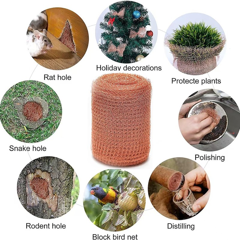 Copper Mesh Rodent Control Kit 100% Pure Copper Wool for