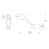 Pack of 2.Window Crank Handle Replacement,(Stone Color) Fit to [3/8