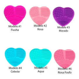 Veraly Limpia Brochas Maquillaje Estuche Esponja En Seco Forma Full Color Modelo 3