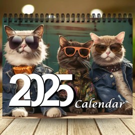 Cat Calendar 2025, Sunglasses Cat Calendar 2025, Funny Wall Calendar 2025, Family Calendar 2025, Sunglasses Cat Calendar 2025, 2025 Cat Calendar 2025 Monthly Planner for Cat Lovers