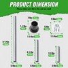 Kojem A Control Arm Bushing Kit Compatible with 2008-2014 Polaris