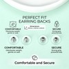 Earring Backs for Droopy Ears, DCRSLB 12PCS Dics Plastic Earring