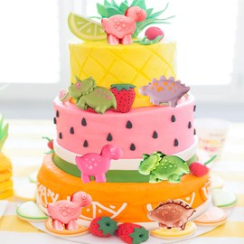 Copzievkae 2 Pack Silicone Dinosaur Mold with Lid, 6 Cavity Dinosaur Silicone Mold Dinosaur Chocolate Molds, Ice Cube Molds for Baking, Jello, Soap, Candies