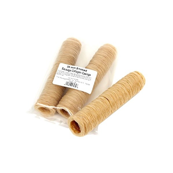 The Sausage Maker - Smoked Collagen Sausage Casings, 38mm (1 1/2")