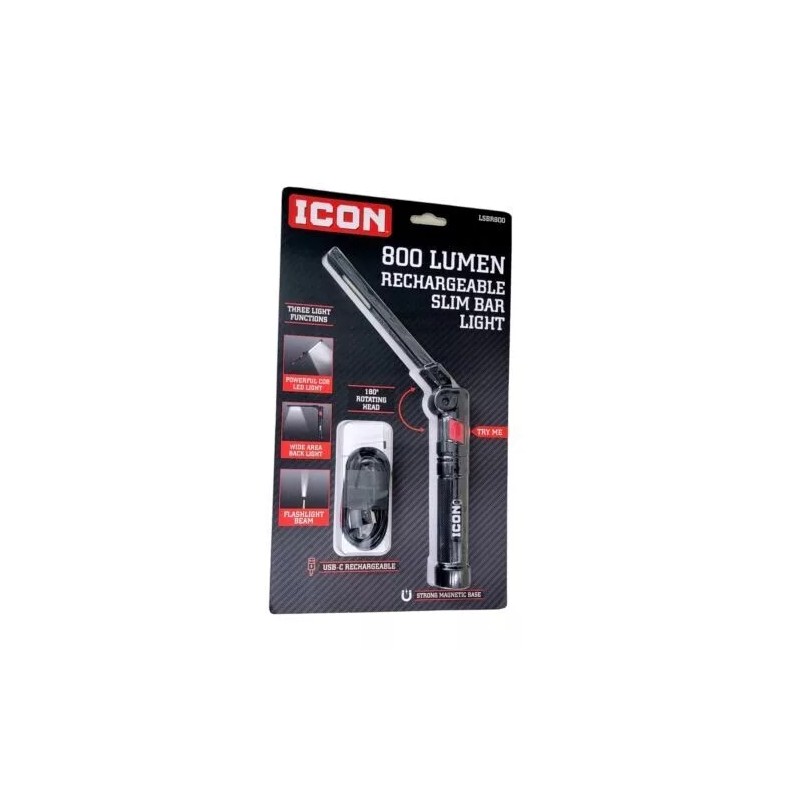 Icon BRAND NEW ICON 800 Lumen LED Rechargeable Magnetic Folding Slim