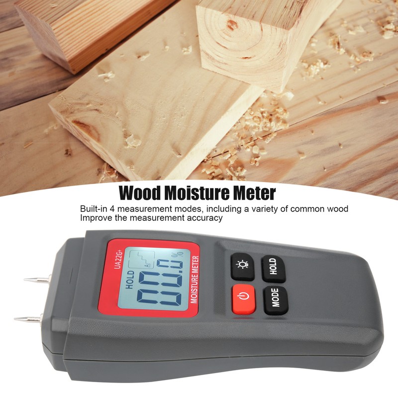 UA22G+ Professional Wood Moisture Meter Portable Timber Humidity Tester Damp