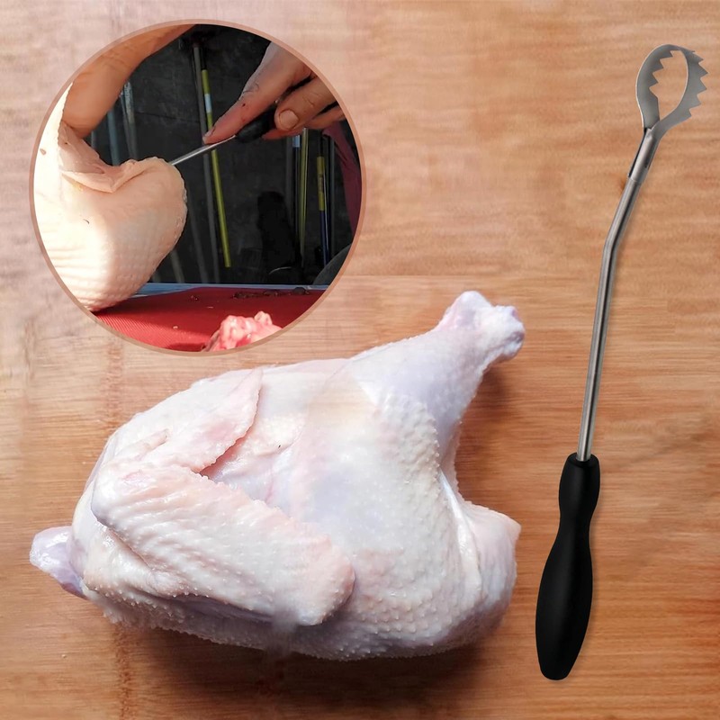 CNQLIS Lung Remover Tool for Easy Evisceration of Poultry Lungs