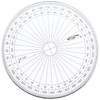Graphoplex GX110D Full Circle Protractor Clear