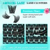 Lash Clusters Wet Look 168Pcs Eyelash Cluster Ultra-Thin Lash Band