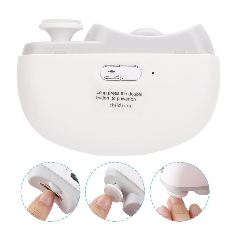 Electric Nail Clipper Multifunctional Fingernail Trimmer Automatic Nail Polisher for